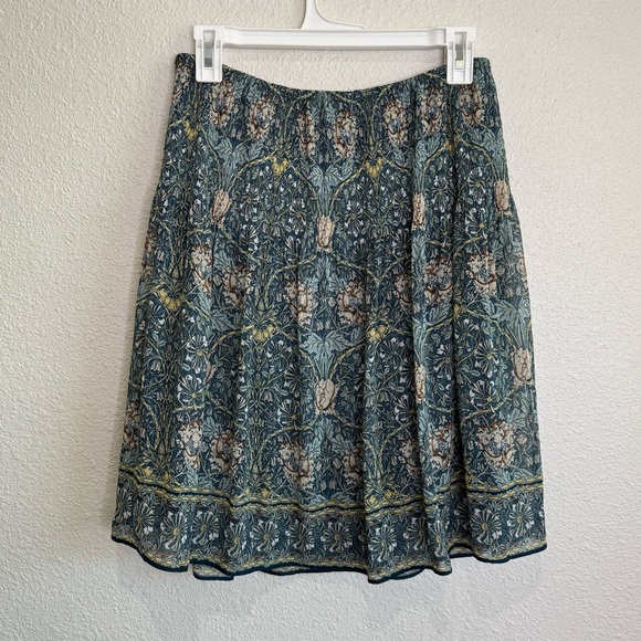 Max Studio Womens Small Pull on Floral Boho Flowy Skirt Stretch Preppy Beach - Picture 1 of 10